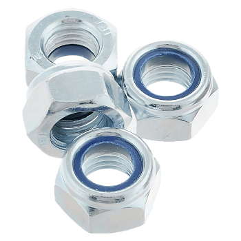 Гайка шестигранная со стопорным кольцом М12 DIN 985